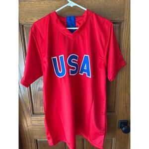 Mia Hamm Signed USA Red Jersey